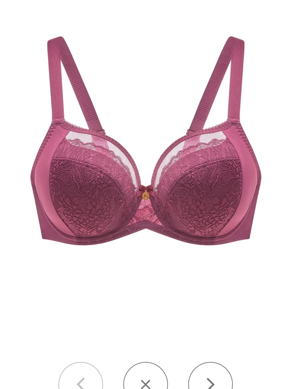 Understance Lace Full-Coverage Bra in Raspberry Rose - Picture 2 of 7